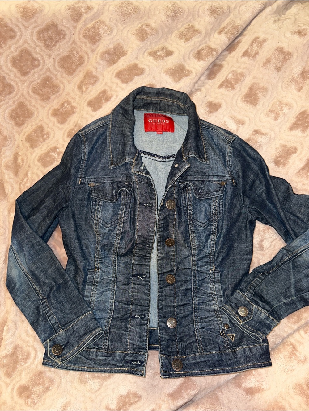 Guess Women's Indigo Blue Denim Jacket